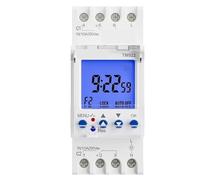 Horloge programmable à 2 canaux 24 heures, grand écran LCD, relais de minuterie avec deux sorties indépendantes, interrupteur de minuterie numérique(TM922-4 12V)