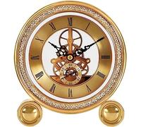 Horloge Pure Copper Table Clock Imitation Mouvement mécanique Mouvement de Bureau