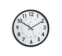 Orium Horloge murale analogique Abylis – radio-contrôlée silencieuse Ø30 cm – Noir