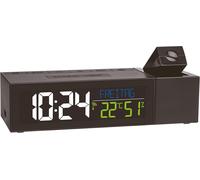 Horloge Radio-piloté à Projection Show, avec Climat intérieur, 60.5014.01, avec Fonction de Charge, Noir