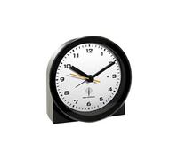 infactory Horloge radio-pilotée avec fonction réveil – Noir G