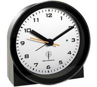 infactory Horloge radio-pilotée avec fonction réveil – Noir G
