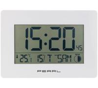Pearl Horloge Radio-pilotée avec température et Date - Blanc