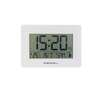 Pearl Horloge radio-pilotée avec température et date – Blanc