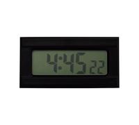Horloge radio-pilotée encastrable avec affichage numérique Noir 48 x 23 x 13 mm Réglage automatique de l'heure d'été et d'hiver