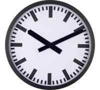 Horloge radiopilotée EUROTIME 59540-05 35 cm x 35 mm x 5 cm noir (mat)