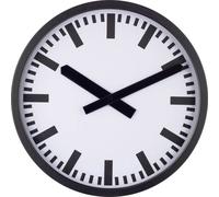 Horloge radiopilotée EUROTIME 59540-05 35 cm x 35 mm x 50 mm noir (mat) radiopiloté(e) 1 pc(s)