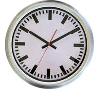 Horloge radiopilotée EUROTIME ET-56451-07 argent