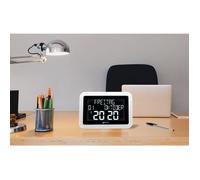 Horloge radiopilotée - GEEMARC - VISO15 - Blanc - Intérieur - Rectangulaire