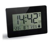 Orium Horloge digitale Austin rectangulaire radio-pilotée Noir