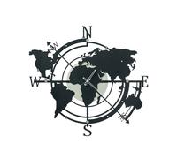 Horloge Rectangulaire Arti&Mestieri 100 cm Planisfero 0OR3738C252 Ivoire