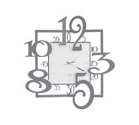ARTI E MESTIERI horloge murale AMOS (Ardoise - métal verni et verre)