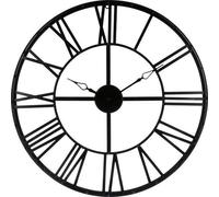 Horloge ronde noire vintage 70 cm