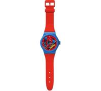Horloge - Spiderman - 92 cm - Rouge - Décoration murale - Intérieur