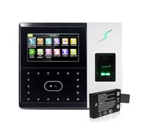 Horloge, Système de contrôle d'accès et présence par reconnaissance faciale empreintes digitales/Enregistrement biométrique du temps IP USB pour les employés(IFace702-Battery-ID,English)