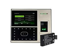 Horloge, TCP/IP biométrique d'empreinte digitale face à la surface du visage de porte d'accueil Heure contrôle horloge(Uface800 N Battery)