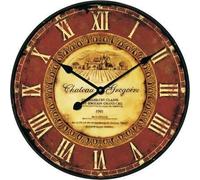 Horloge - TECHNO LINE - WT 1511 - Quartz - Vintage - 50 cm - Marron