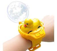 Horloge télécommandée - Mignon jouet RC en forme de canard avec lumières LED | Bracelet en silicone 5,5 G, mini voiture avec chargement USB pour garçons et filles, jeu de course amusant pour