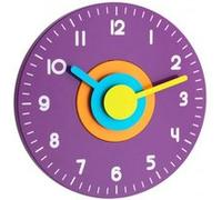 Horloge murale TFA Dostmann 60.3015.11 à quartz 230 mm x 40 mm lilas mécanisme d'horloge silencieux