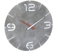 Horloge murale TFA Dostmann 60.3536.15 radiopiloté(e) 350 mm x 35 mm gris béton