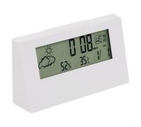 Horloge thermohygromètre avec alarme et affichage lumineux pour le confort et la sécurité de la maison (veilleuse blanche)
