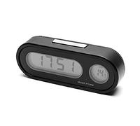 Horloge thermomètre numérique 2 en 1 avec écran LCD pour moniteur de temps, affichage LED électronique portable, tableau de bord numérique avec rétroéclairage, décoration intérieure