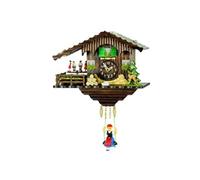 Trenkle Kuckulino Pendulette en Miniature de la Forêt Noire Maison de la Forêt-Noire Maison Suisse avec Mouvement Quartz et Chant du Coucou, Danseurs tournants TU 2019 SQ