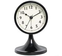 Horloge vintage pour enfants Fonctionnement silencieux avec aiguilles lumineuses pour gérer le stress et le temps dans des conditions de faible luminosité (Noir)