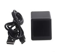 Horloge WiFi à ticket, affichage en temps réel des stocks et des devises, gadget météo pour moniteur de bureau ou de commerce (noir)