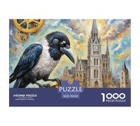Horloger Raven 1000 Pièces Jigsaw Puzzle Fantastique Magique À Partir De 14 Ans Détente Cadeaux Défi Activité Créative 70x50cm/1000pcs