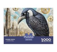 Horloger Raven 1000 Pièces Jigsaw Puzzle Fantastique Magique pour Adultes Classiques Cadeaux Défi Activité Créative 70x50cm/1000pcs