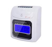 Horlogerie Murale Horloges Électroniques Anglais Machine De Présence Électronique Carte Travail Des Employés Panne Courant Batterie Disponible