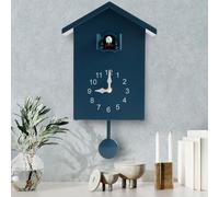 Horloges à coucou avec oiseau fonctionnel - Horloge murale moderne à coucou avec carillon - Horloge à coucou minimaliste avec son de coucou et pendule - Délicate maison à coucou pour décoration d'art