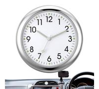 Horloges analogiques pour tableau de bord de voiture - Petite horloge analogique lumineuse - Montre de rechange à quartz - Connecteur d'échappement de tableau de bord - Horloge adhésive pour