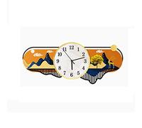 Horloges Fawn Acrylique Horloge Murale Créative Mute Ne Pas Déranger Salon Décoration Horloge Murale Arabe Grands Chiffres Facile à Lire Grande Horloge Murale Décorative, B