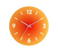 Horloges murales, Il n'y a pas de tic-tac(Lin20197 Orange Glass Clock)