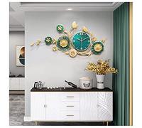 Horloges murales, Montres murales de décoration créative en métal 3D, Grande Horloge à Quartz Moderne silencieuse sans tic-tac, pour Chambre à Coucher, Cuisine, Salon, 100X46CM