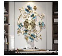 Horloges murales Sunburst 3D, Motif de Papillon Moderne Horloge en Quartz silencieuse Non cocheur Grande décoration de Maison Horloge Murale, pour Le Bureau du Salon de la Cuisine à la Maison,