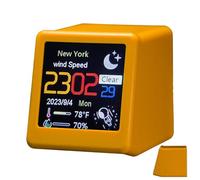 Horloges numériques légères - Horloge de bureau portable ¦ 8 x 9,4 x 8,3 cm Horloge de table avec rétroéclairage, horloges étudiantes de forme solide, accessoires de maison, minuterie de chambre