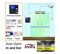 Horloges pour les employés des petites entreprises Système de contrôle d'accès à l'empreinte digitale Smart porte Verrouillage de la porte électronique Ouvre-porte Maison Digital Set Online Magnétique