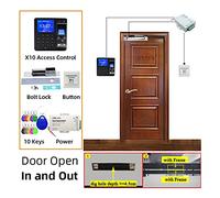 Horloges pour les employés des petites entreprises Système de contrôle d'accès à l'empreinte digitale Smart porte Verrouillage de la porte électronique Ouvre-porte Maison Digital Set Online Magnétique