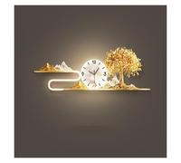 horloges suspendues Applique murale 3D, horloges murales silencieuses | Tableau décoratif avec horloge(160*55cm)
