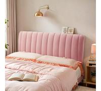 HORLSKI Housse De Tête De Lit Extensible Anti-Poussière Velours Taille Simple Double King Queen Idéale pour La Décoration De Chambre Housse De Tête De Lit Anti-Poussière,D,140cm