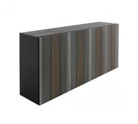 HORM buffet CARLOS 192 x 49 x H 98 cm (Hêtre teinté moka - bois et verre)