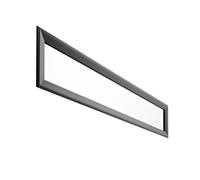 HORM miroir mural ou sur pied BLACK YUME (137 x H 41 cm - Aluminium verni noir et verre)