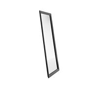 HORM miroir mural ou sur pied BLACK YUME (137 x H 73 cm - Aluminium verni noir et verre)