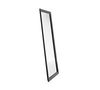 HORM miroir mural ou sur pied BLACK YUME (201 x H 73 cm - Aluminium verni noir et verre)