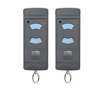 Hormann Lot de 2 télécommandes pour porte de garage 868 MHz HSM2 HSM4 Bleu