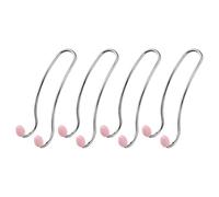 Horme d'organisateur de Crochet de Voiture Hangle de Support 4pcs Siège en Acier Inoxydable Lourd Multifonctionnel pour Le Porte-Sacs Automobile SUB Solution de Stockage intérieur Facile Rose 4 pi