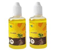 Hormone d'enracinement d'engrais liquide pour plantes, paquet de 2 bouteilles de 50 ml pour un développement et une croissance forts des racines, engrais pour plantes 'intérieur et 'extérieur